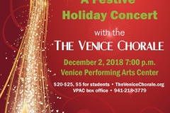 2018-19 Venice Chorale December Print Ad 5x8