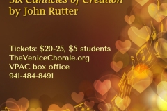 2018-19 Venice Chorale February Print Ad 3.23x6