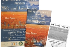 Life and Landscape Poster, Program, Quarter sheet